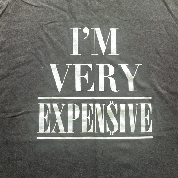 “I’m Very Expensive” Tee Black - Picture 1 of 3